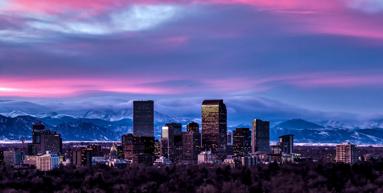 Denver Sunset Skyline